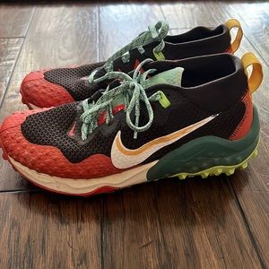 Nike Women’s Multicolor Trail Sneakers — Black, Red, Green, Yellow